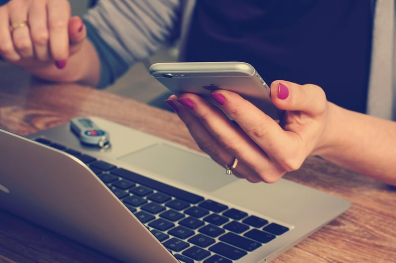 Business Woman Using Smartphone
